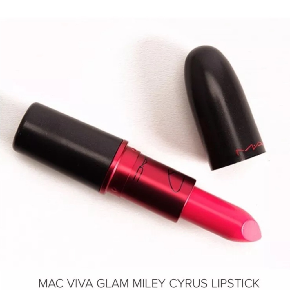 Mac Cosmetics Viva Glam Miley Cyrus Lipstick Hot Pink Amplified NWOB